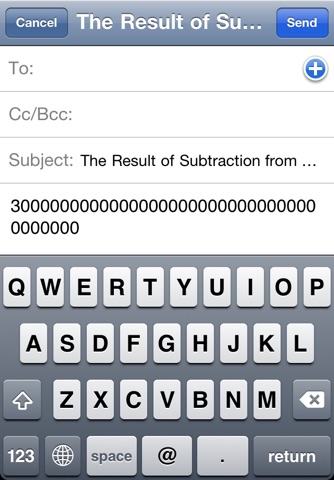 Matika03 : Subtraction of big numbers screenshot 2