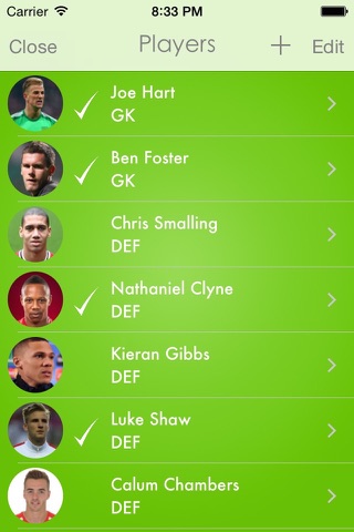 Lineup - Football Squad screenshot 2