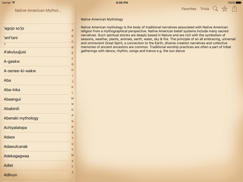 Screenshot #4 pour Mythology - Native American