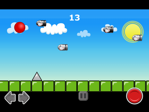 Screenshot #6 pour A Red Ball Bullet Escape! - Avoid Bouncing Spikes