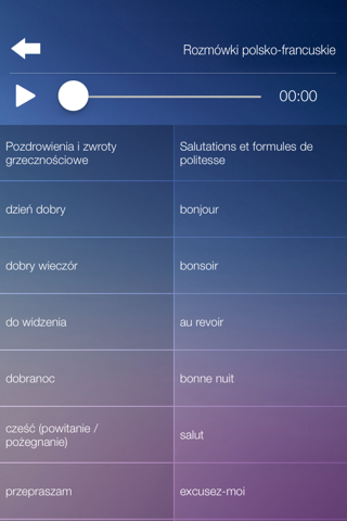 Rozmówki polsko-francuskie - nauka języka francuskiego screenshot 3
