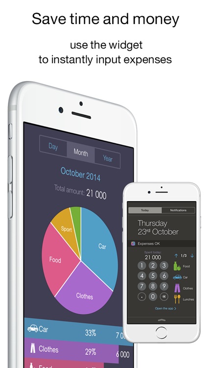 Expenses OK - the excellent expense tracker (its handy widget save your time,money and finance)