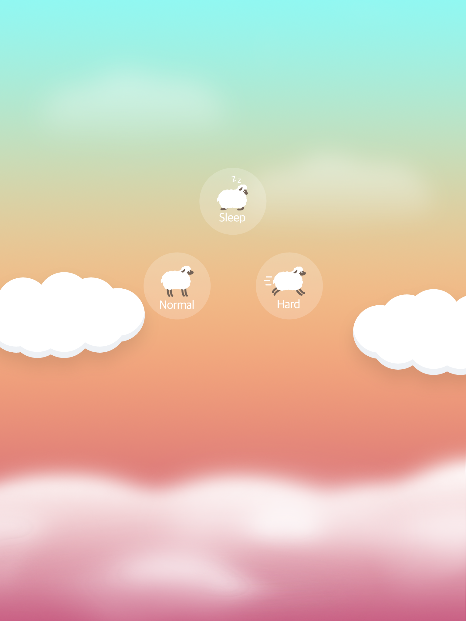 Over the Clouds : Sheep Free ( Sleepy & Healing game )