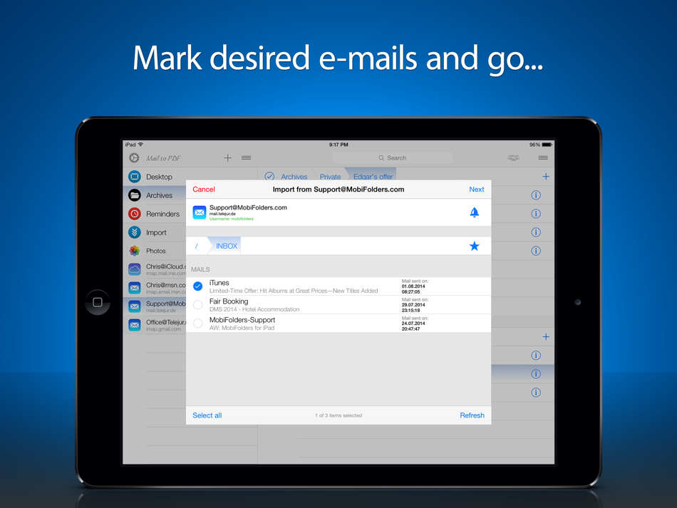 #3. Mail to PDF - Importer and Archivist for e-mails (iOS) 由: Telejur Software Solutions GmbH