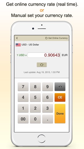 CurrencyCal - currency & exchange rates converter + calculator for travel.erのおすすめ画像4