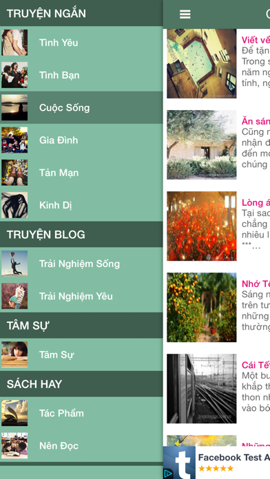 Screenshot #1 pour Truyện Ngắn, Ngôn tình, Tâm Sự