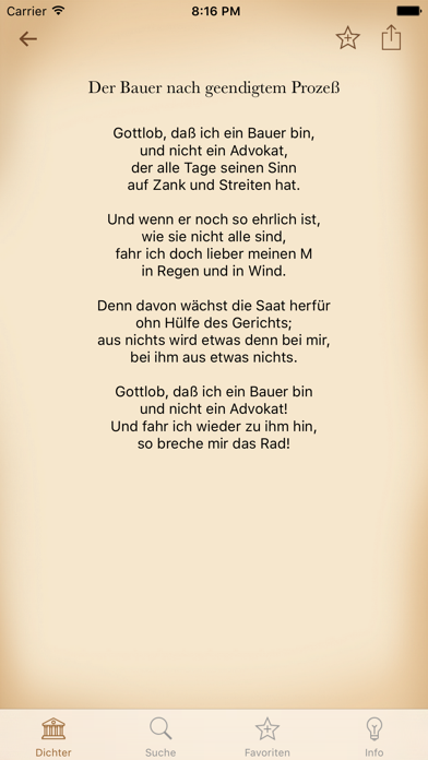 Screenshot #3 pour Deutsche Gedichte