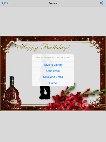 New Birthday Frame iPad screenshot 5 - Photo & Video app