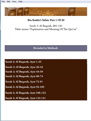 Ibn Kathir's Tafsir: Part 1 for iPad screenshot 4