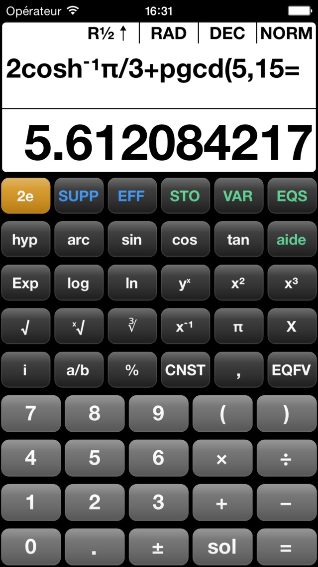 Télécharger Calculatrice scientifique EQ7 (sans publicité) pour iPhone /  iPad sur l'App Store (Utilitaires)