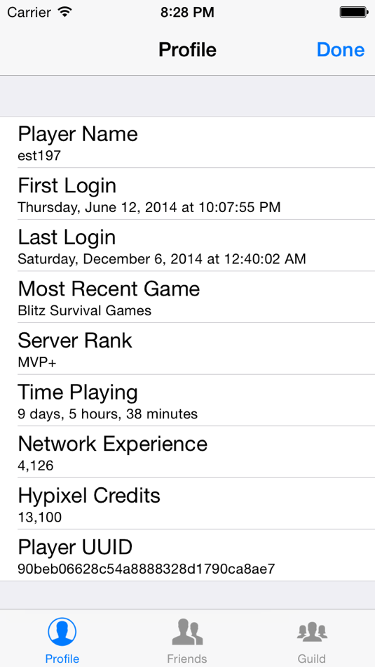#2. Hypixel Stats (iOS) Podle: Jason Pan