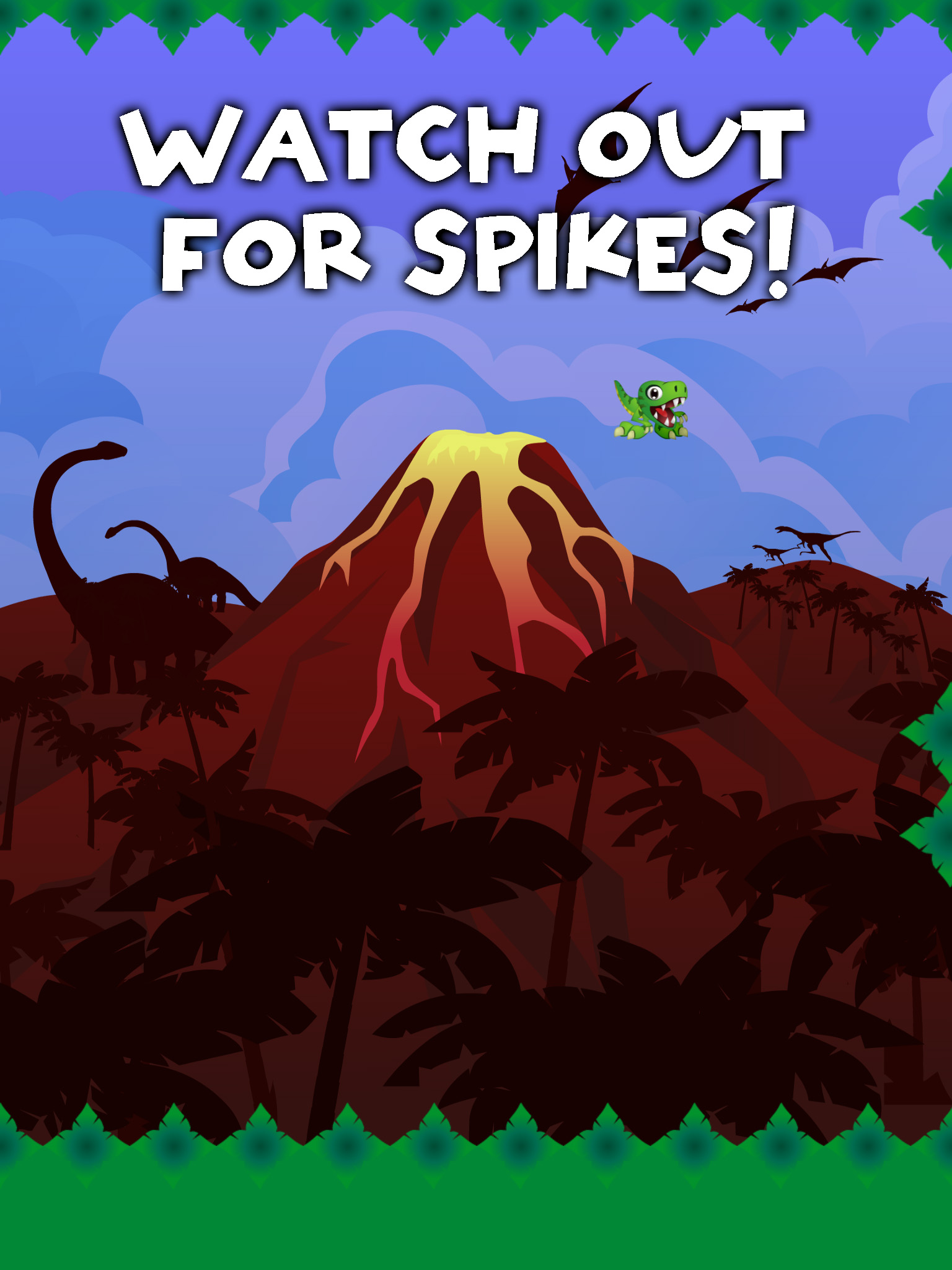 Bouncy Dino Hop - The Best of Dinosaur Games with Only One Life screenshot 7