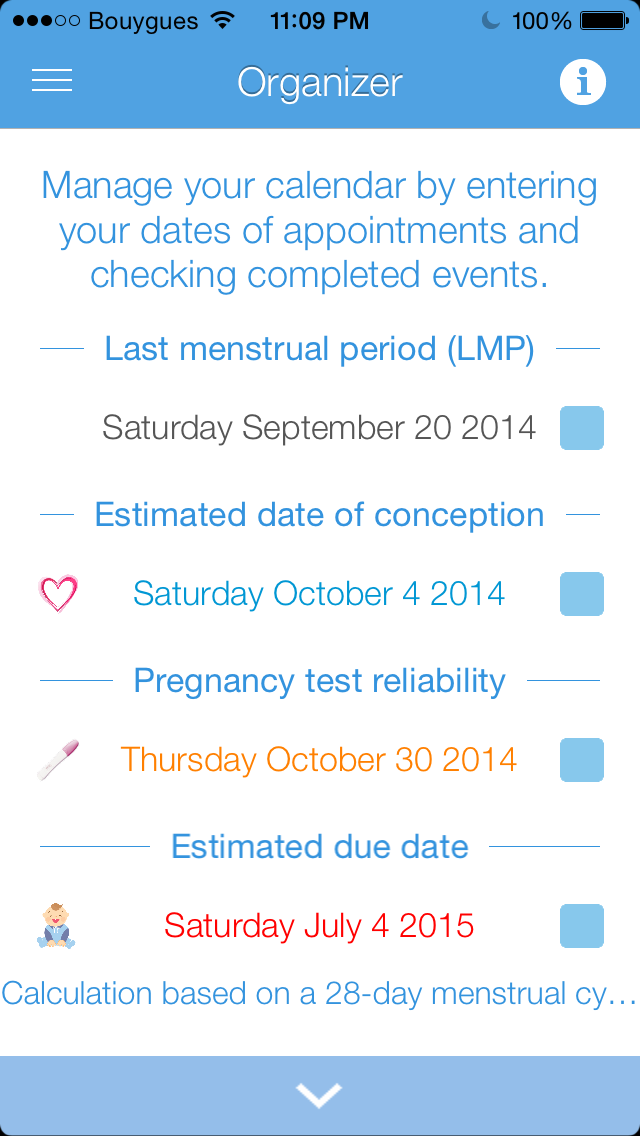 BabyBox • Pregnancy calendar, organizer, tracker & contraction timer screenshot