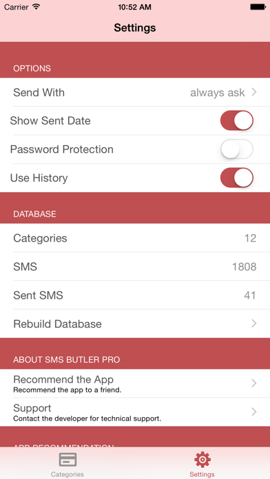 SMS Butler Pro - Your Quotes Archive Screenshot