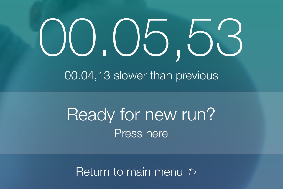 Sprint App - Automatic stopwatch screenshot 3