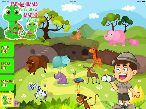 farm animals, wild life & marine world айпад изображения 1