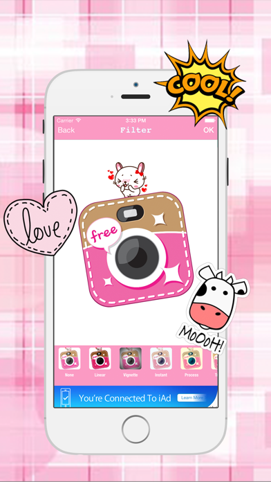 Screenshot #1 pour Cute Photo Sticker2