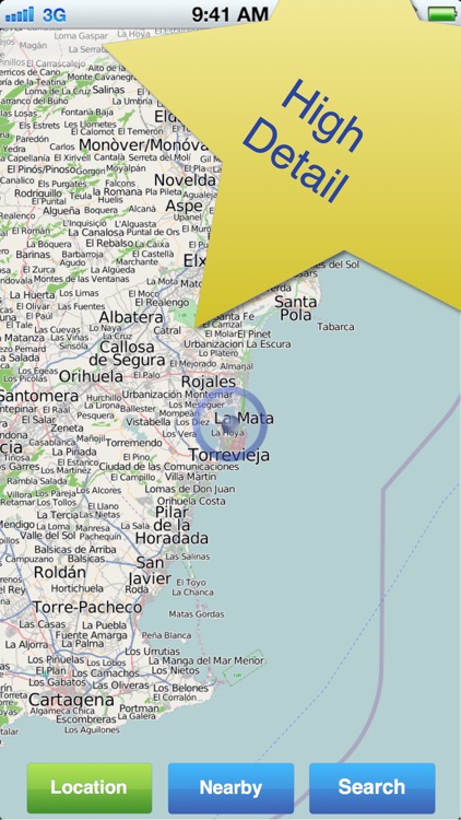 Costa Blanca No.1 Offline Map