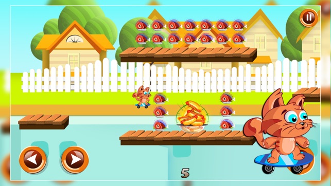 Little Cat Fur Thief : Boo’s Skate Race Fun Food Ride - Free(圖3)-速報App