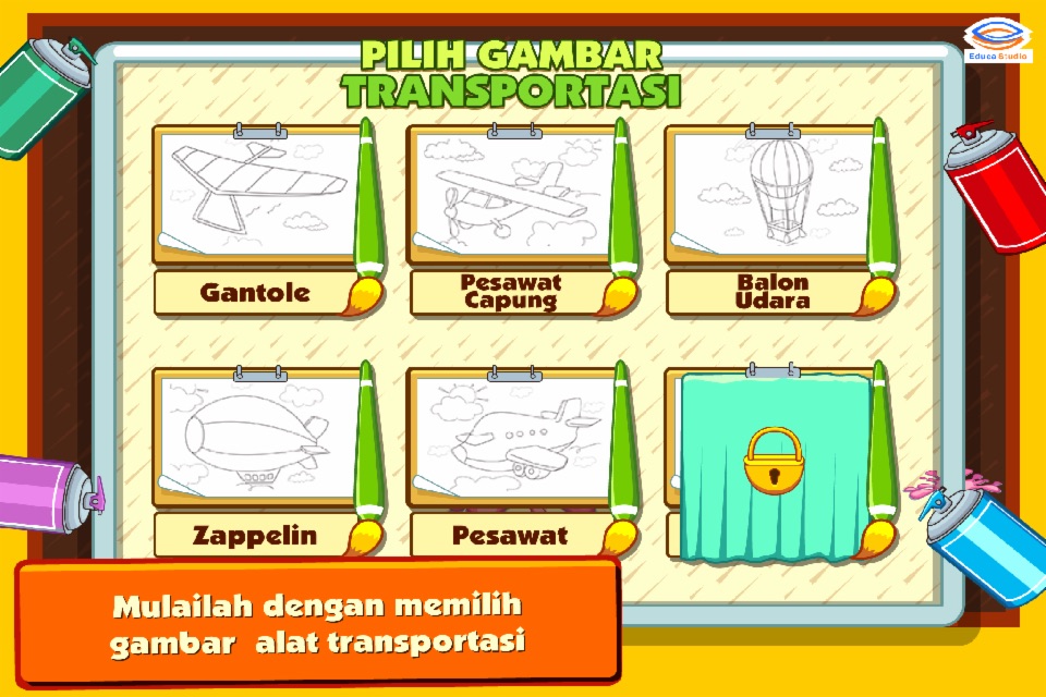 Marbel Mewarnai Transportasi screenshot 2