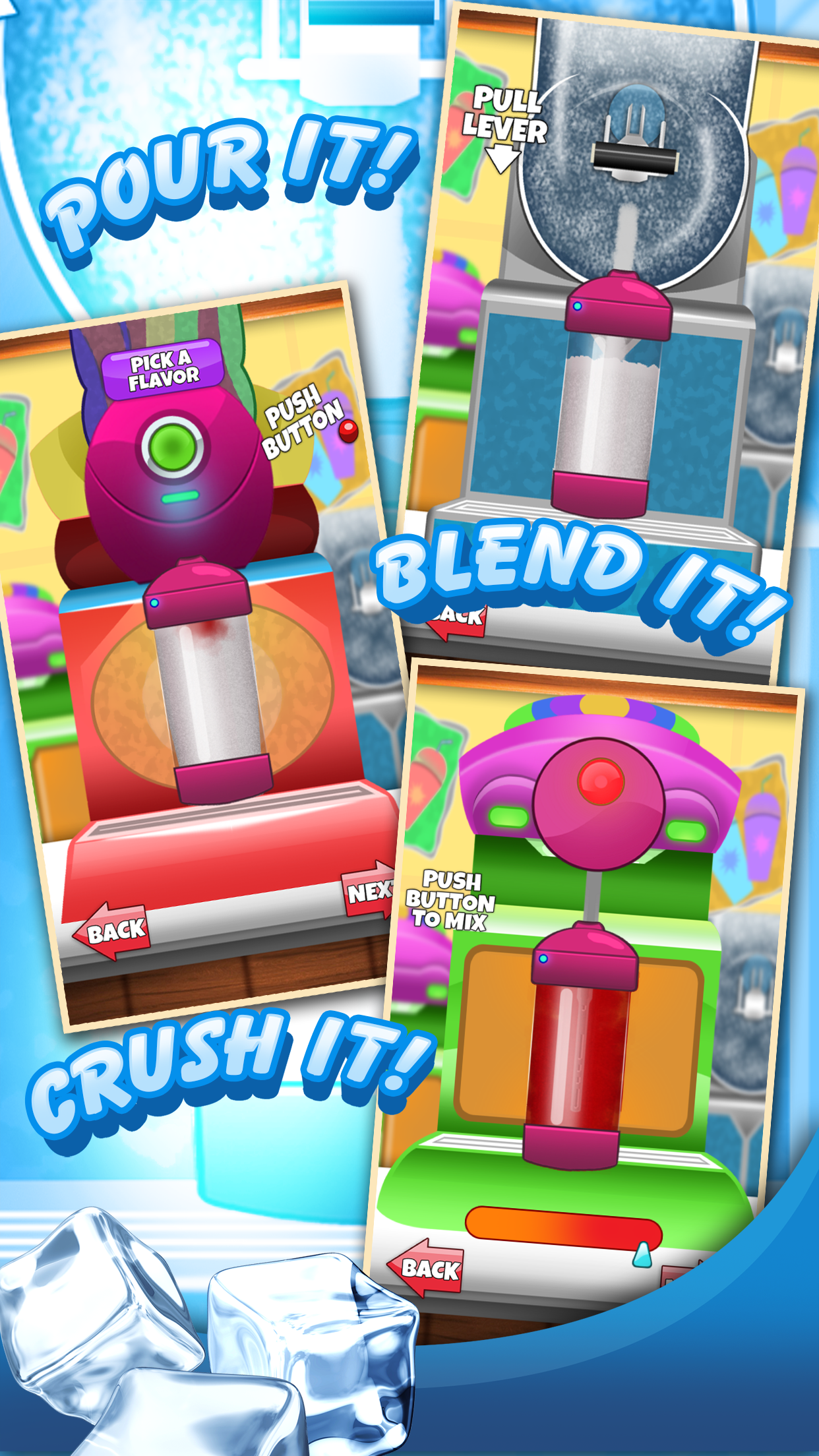 A Frozen Ice Cream Candy Smoothie Dessert Food Drink Maker Game screenshot 3