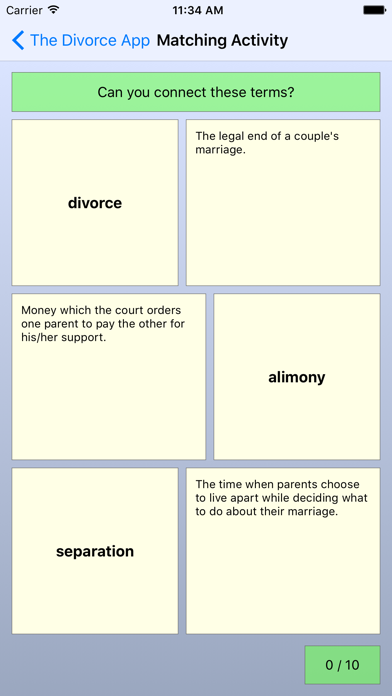 Divorce App iPhone screenshot 4 - Lifestyle app