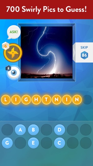 Swirly Pics Quiz - Free Word Game App