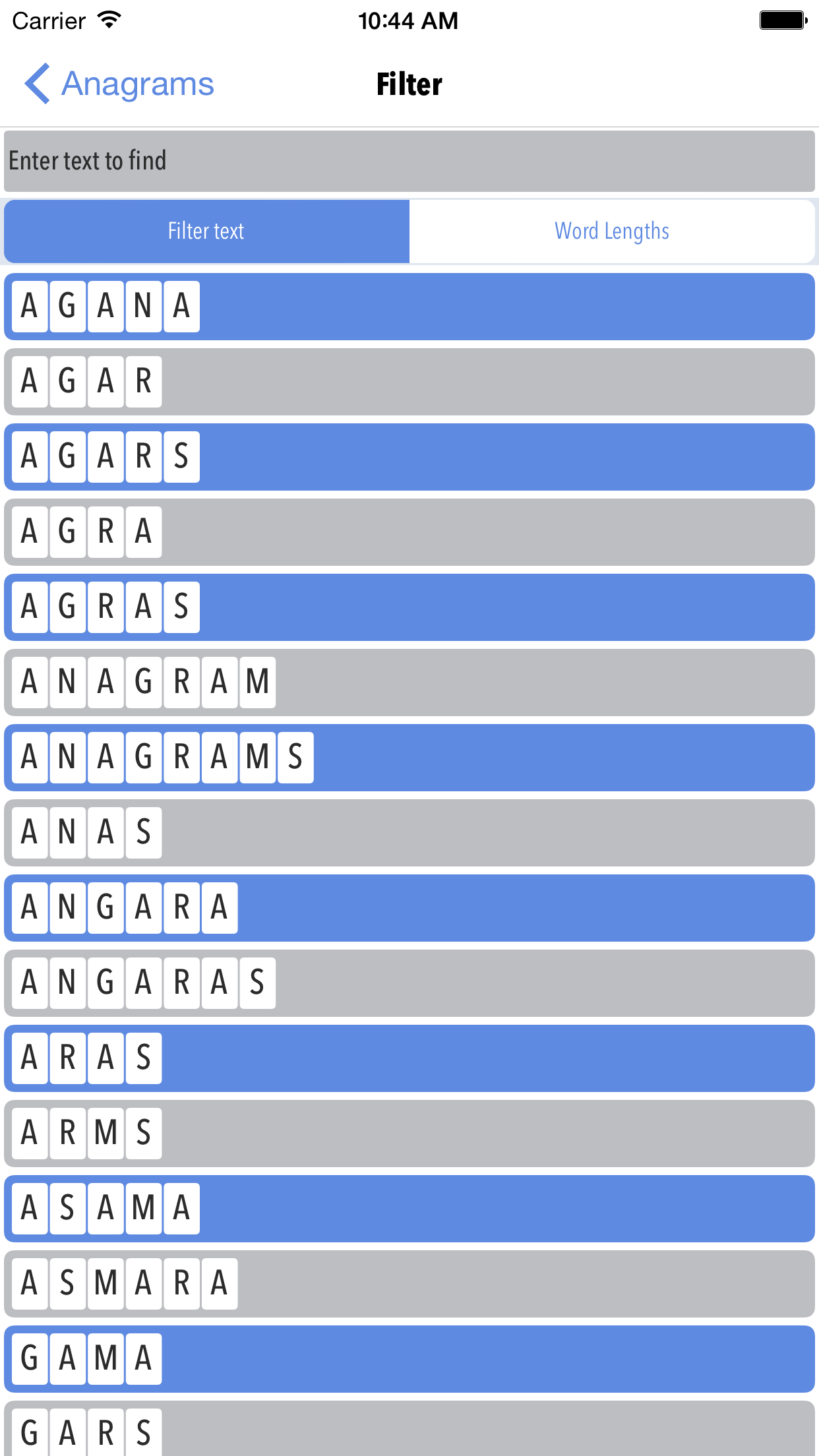 Wordmind Anagrams screenshot 3