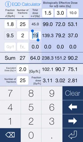 Game screenshot EQD Calculator apk