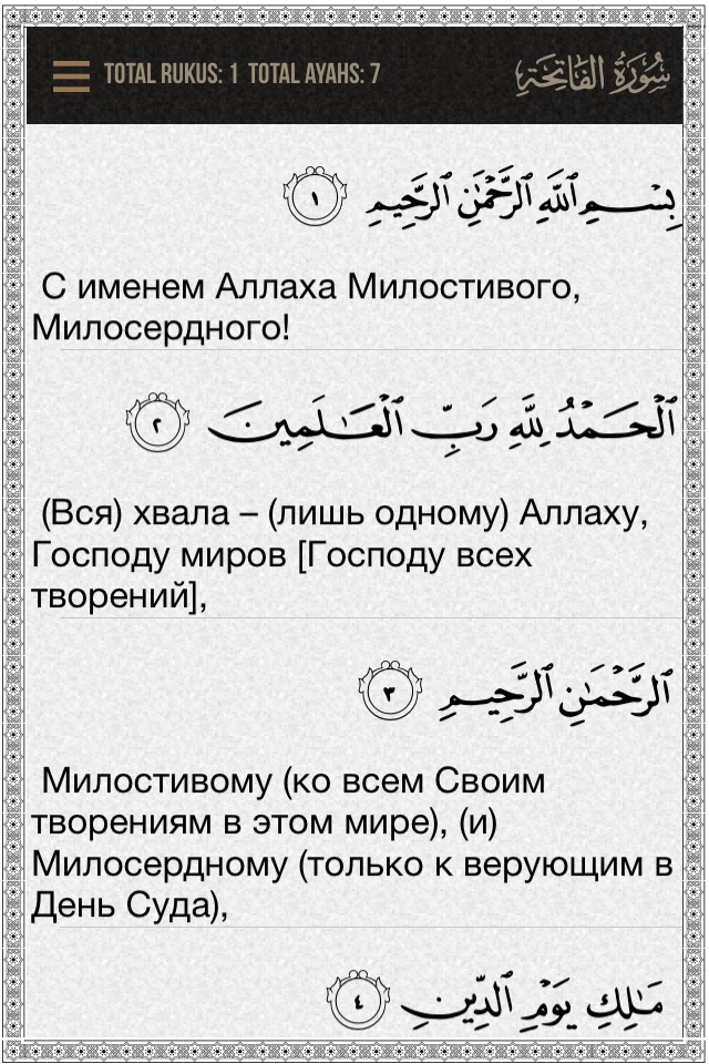 Quran-Russian screenshot 2