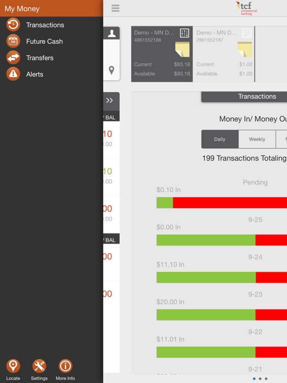TCF Commercial Banking App for iPad