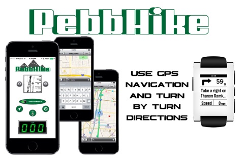 PebbHike-GPS Navigation, Directions, and Pace Alert System for Pebble Smartwatch screenshot 2
