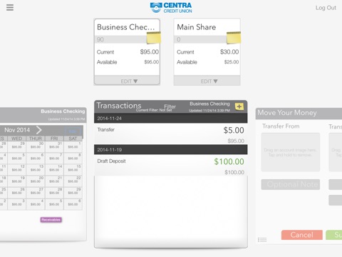 Centra Business for iPad screenshot 2