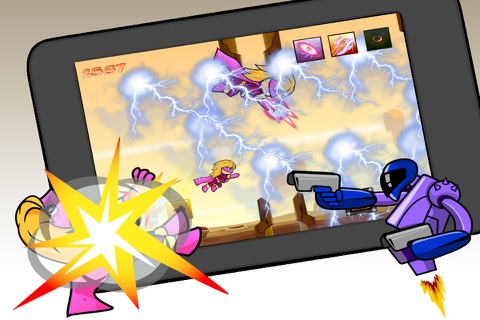 Superwoman Hero Mom - Busy mommy flying and shooting adventure games screenshot 3