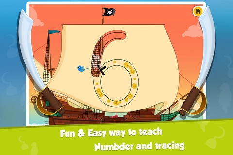 Icky the Pirate - Treasure Deck - Learn 1234 Number Writing screenshot 4