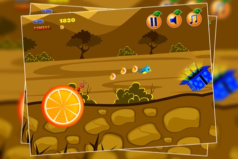 Ant on a Fruit Wheel : Food Collect Before Winter Comes - Free screenshot 2