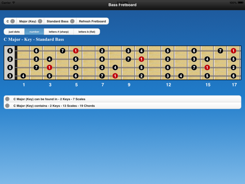 Screenshot #4 pour Bass Chords and Scales