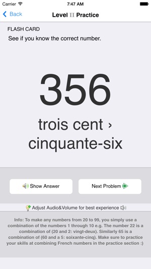 French Numbers, Fast! (for trips to France)(圖4)-速報App