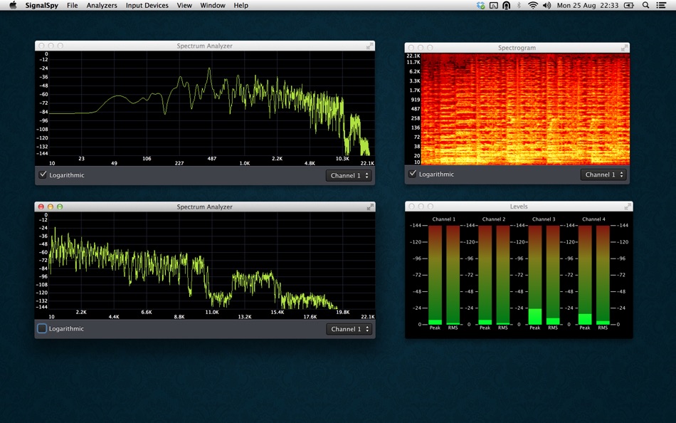 #3. SignalSpy - Audio Oscilloscope, Frequency Spectrum Analyzer, and more for Mac OS X (macOS) 来自: Codelle