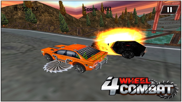 4 Wheel Combat ( 3d Car Racing Action Game ) screenshot-3