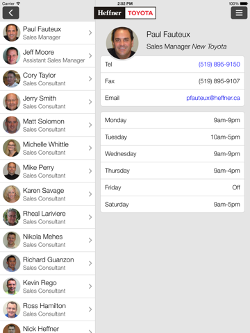 Heffner Toyota for iPad - Kitchener Waterloo Car Dealer screenshot 3