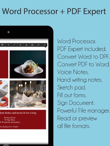 Screenshot #4 pour Quick Docs Lite - Office Suite for PDF, Quickoffice, Microsoft Word and Class Notes edition