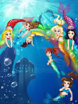 Captura 3 Sirenas: Páginas para Colorear para las Niñas – Colouring Sirena Imagenes Juegos para Niños Grandes iphone