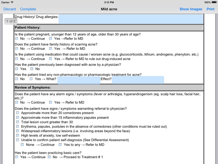 SMAR:T Saskatchewan Minor Ailment Resource: Tablet