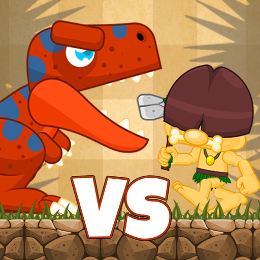 Caveman Vs Dino Defense Icon