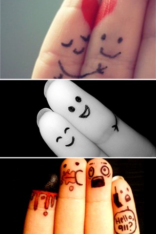 Cute Finger Face Designs Ideas screenshot 3