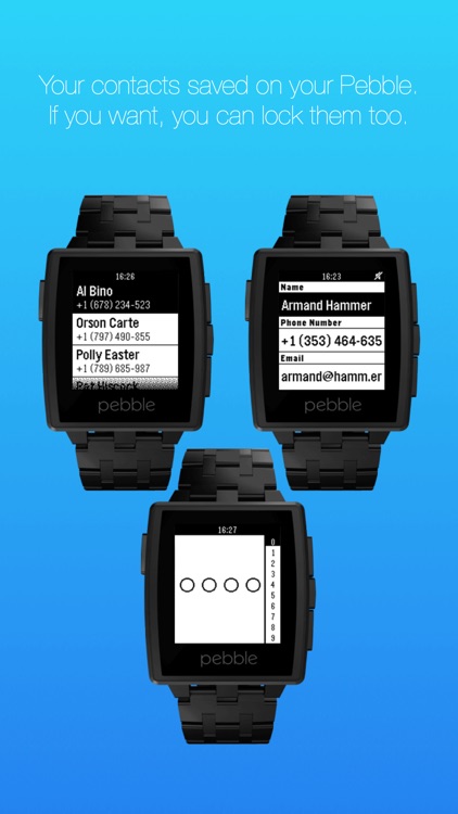 Contacts for Pebble