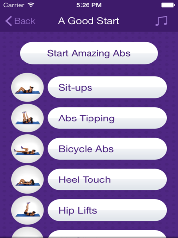 Screenshot #4 for Amazing Abs – Personal Fitness Trainer App – Daily Workout Video Training Program for Flat Belly and Calorie Burn