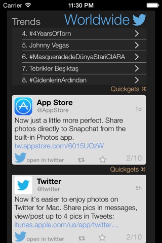 Quickgets Bird - Widgets for Twitter screenshot 2