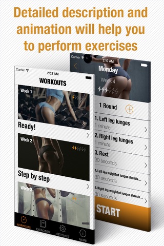 Butt workout - leg trainer pro screenshot 2